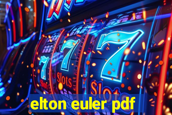 elton euler pdf